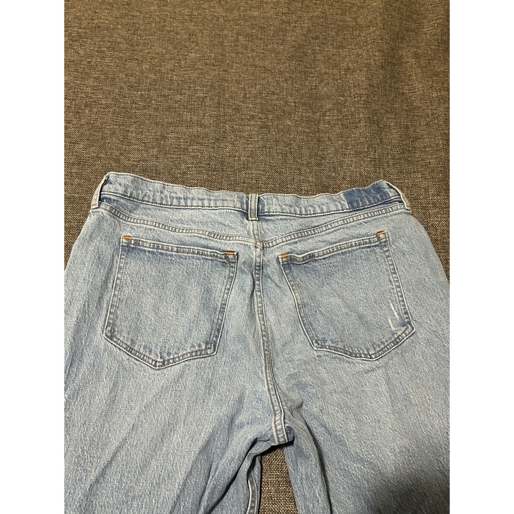 Abercrombie & Fitch Women's 16R Jeans Vintage Straight High Rise Raw Hem Blue - Picture 10 of 11